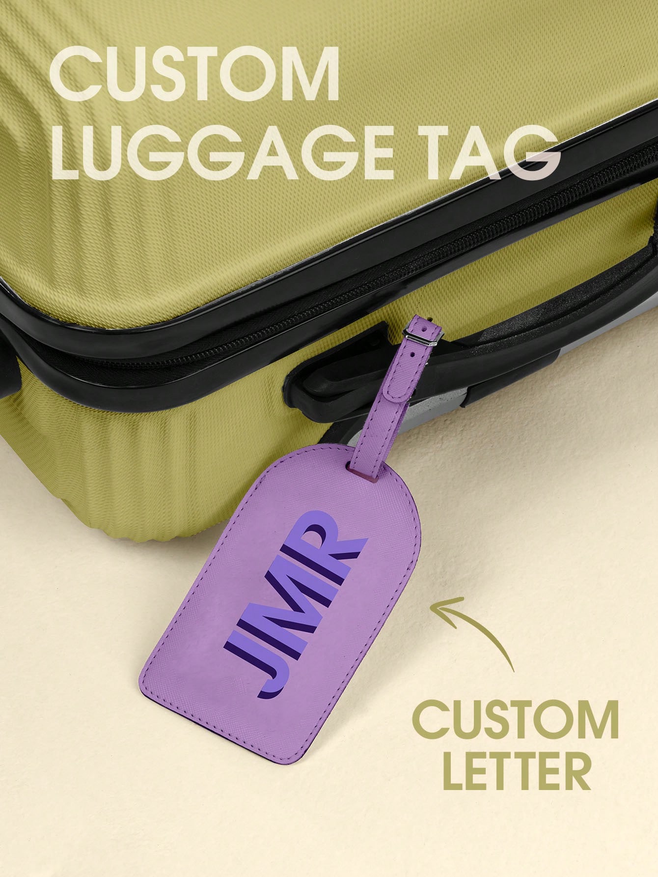 Travel Accessories Men - Etiqueta de Bagagem Personalizada com Iniciais,
