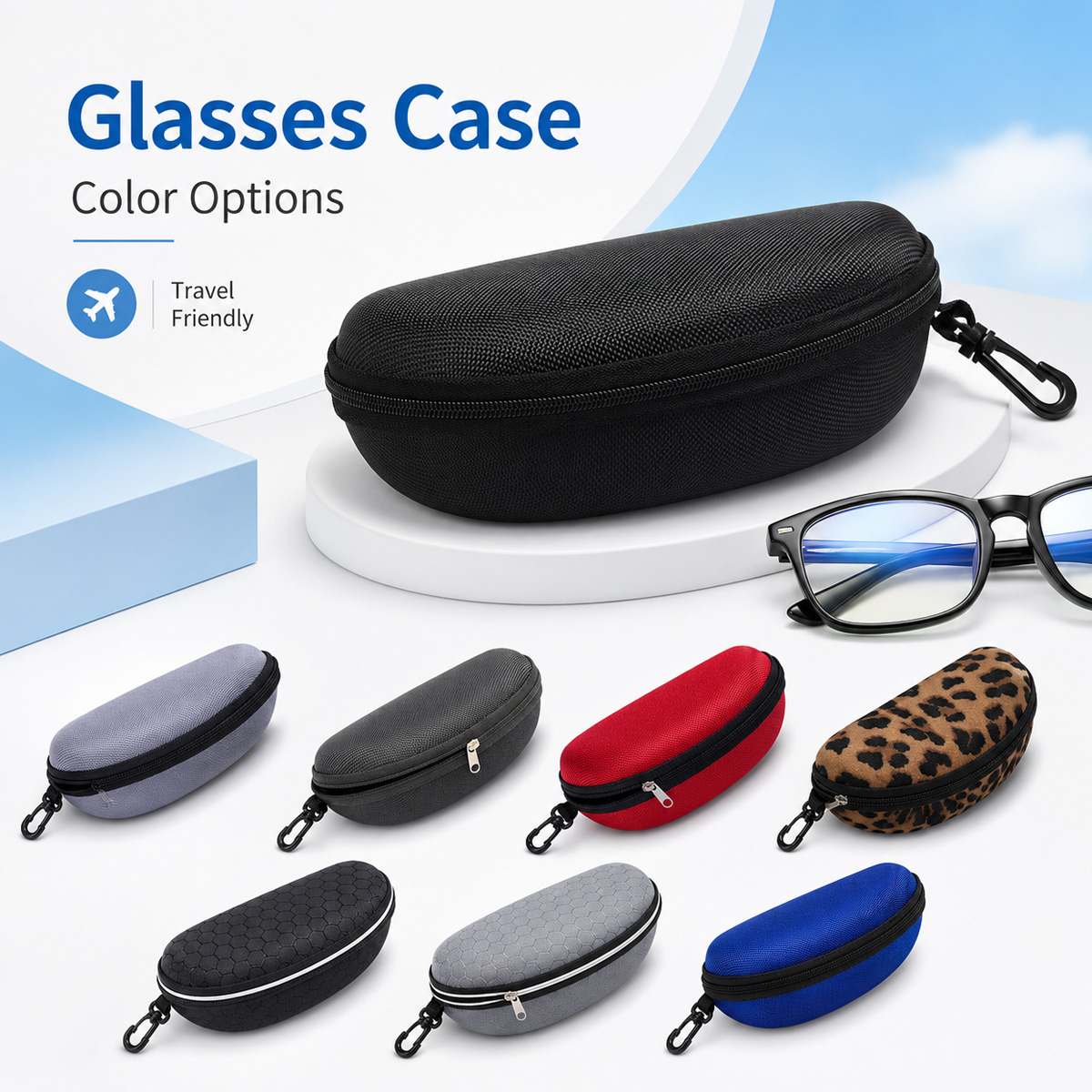 Travel Reading Accessories - Estojo Protetor Rígido para Óculos com
