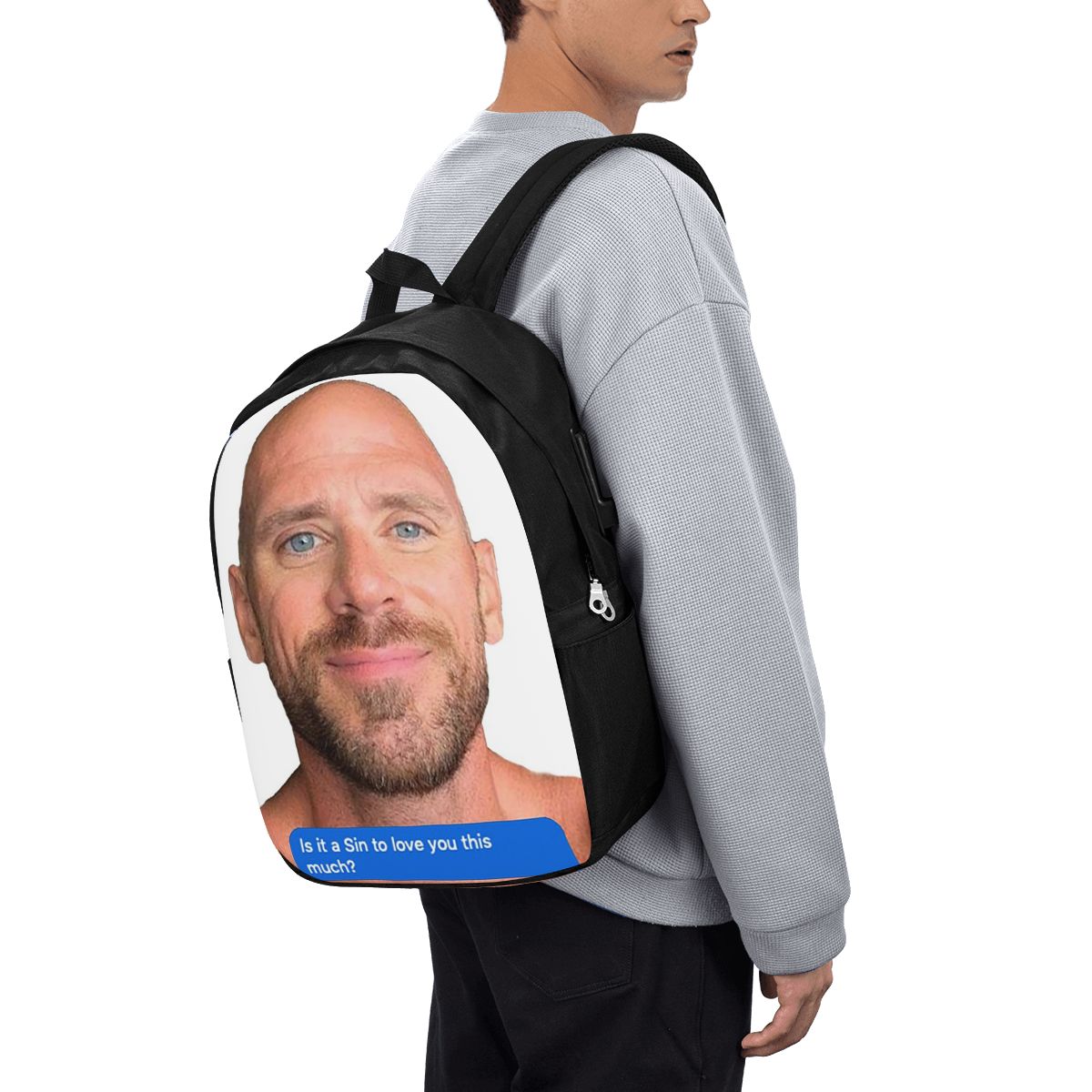 Travel Accessories Men - Mochila Johnny Sins Flirty Text Bubble