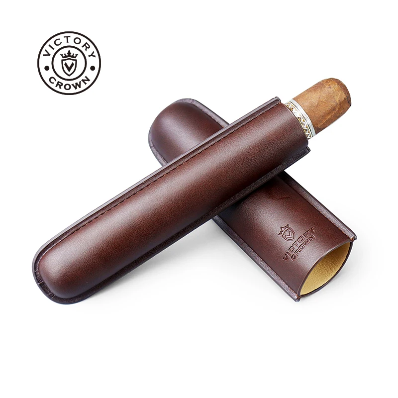 Travel Accessories Youtube - Tubo de charuto de couro humidor