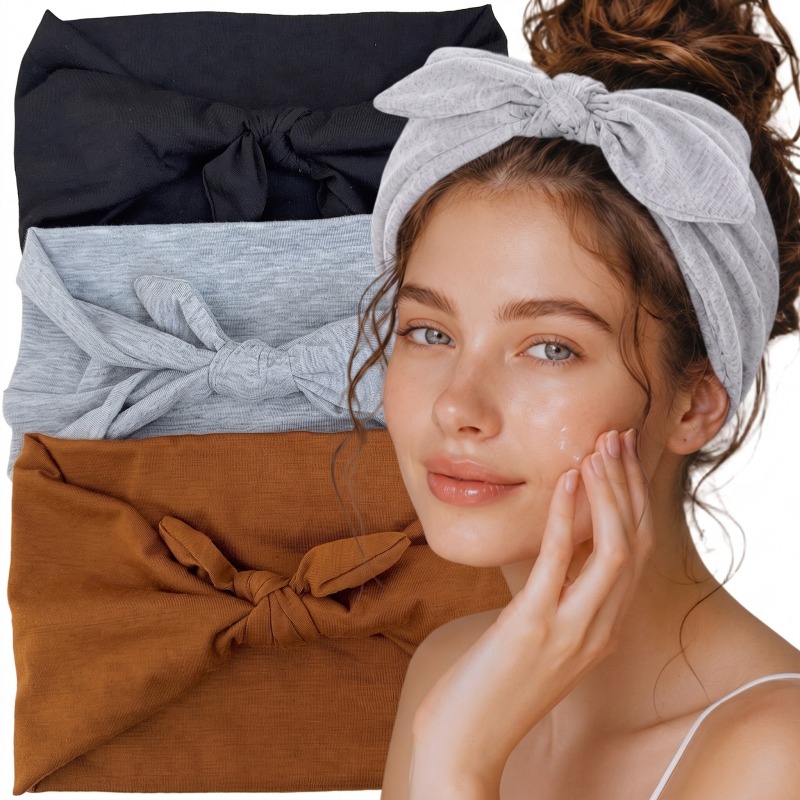 Travel Yoga Accessories - Faixa de Cabelo Larga Elástica Feminina