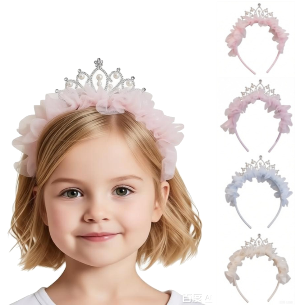 Travel Accessories For 4 Year Old - 1 unidade/4 unidades Tiara de Renda