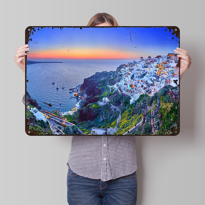 Travel Accessories Greece - Pôster impresso personalizado Sonatorini Travel Greece,