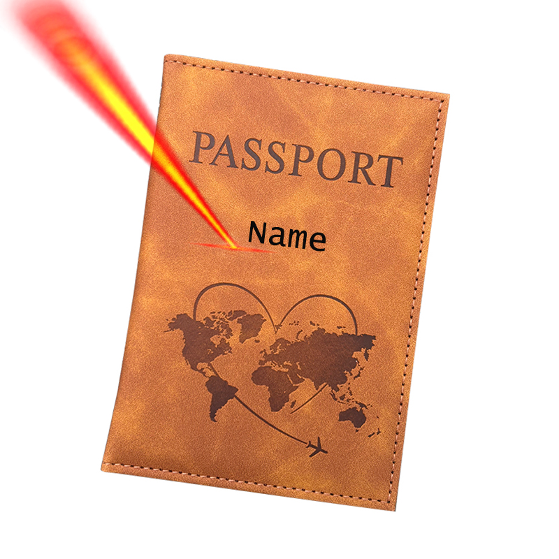 Travel Accessories Passport Holder - Nome personalizado porta-passaporte carteira de viagem