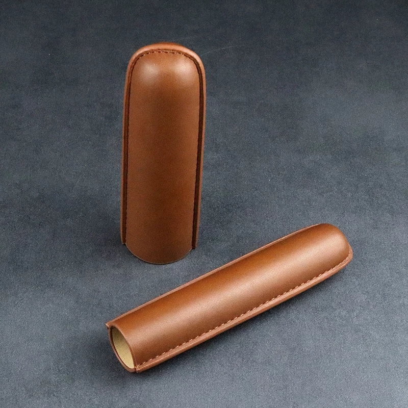 Mini tubo de charuto de couro  - Travel Accessories Youtube avaliação e preço