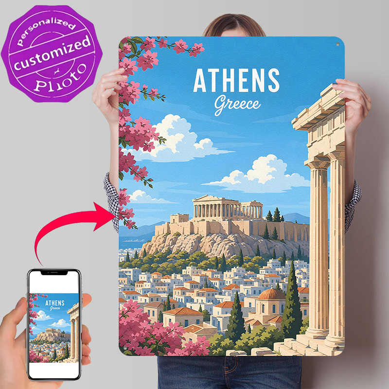 Pôster Metálico de Viagem Aten - Travel Accessories Greece avaliação e preço