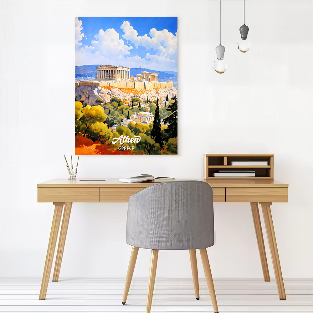 Pôster de lona para viagem, At - Travel Accessories Greece avaliação e preço