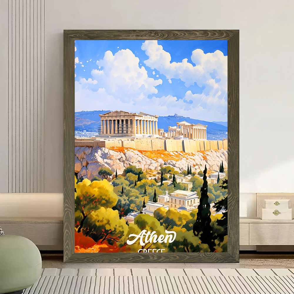 Pôster de lona para viagem, At - Travel Accessories Greece avaliação e preço