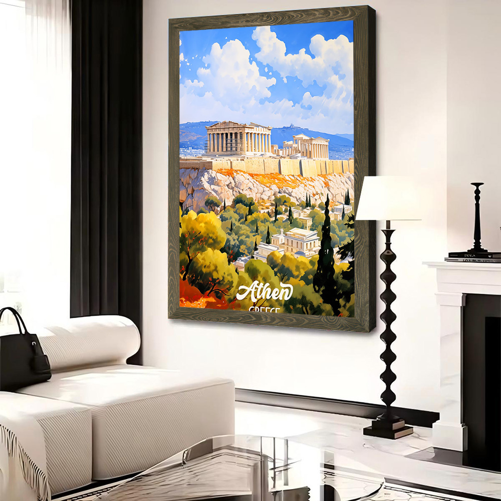 Pôster de lona para viagem, At - Travel Accessories Greece avaliação e preço