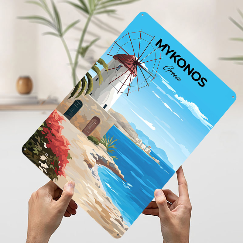 Pôster de Viagem Mykonos Gréci - Travel Accessories Greece avaliação e preço