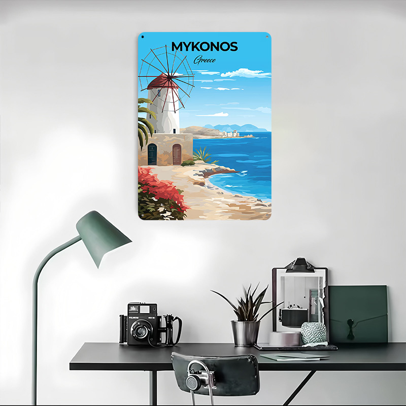 Pôster de Viagem Mykonos Gréci - Travel Accessories Greece avaliação e preço