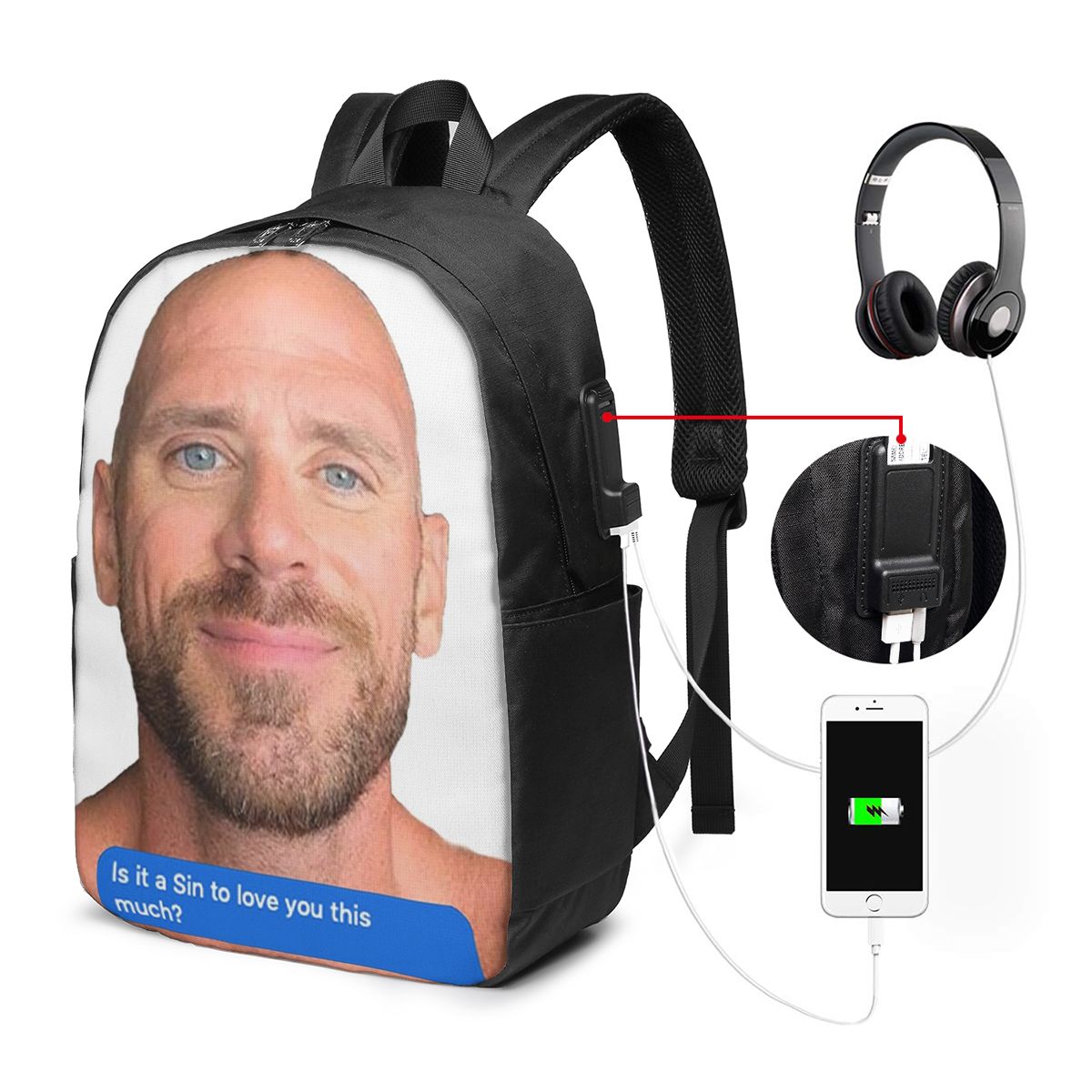 Mochila Johnny Sins Flirty Tex - Travel Accessories Men avaliação e preço