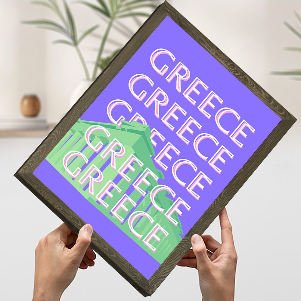 Grécia cartaz de viagem person - Travel Accessories Greece avaliação e preço