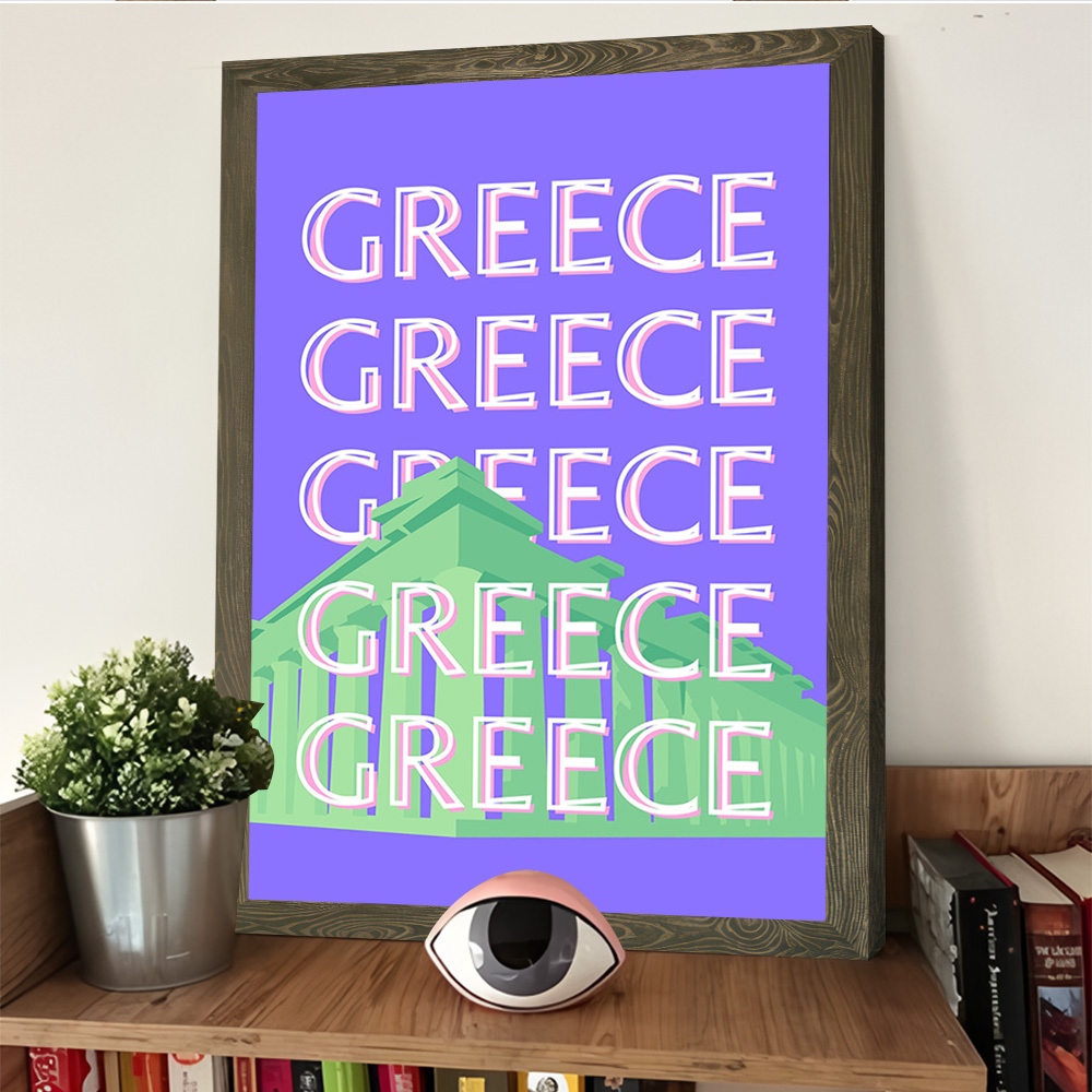 Grécia cartaz de viagem person - Travel Accessories Greece avaliação e preço