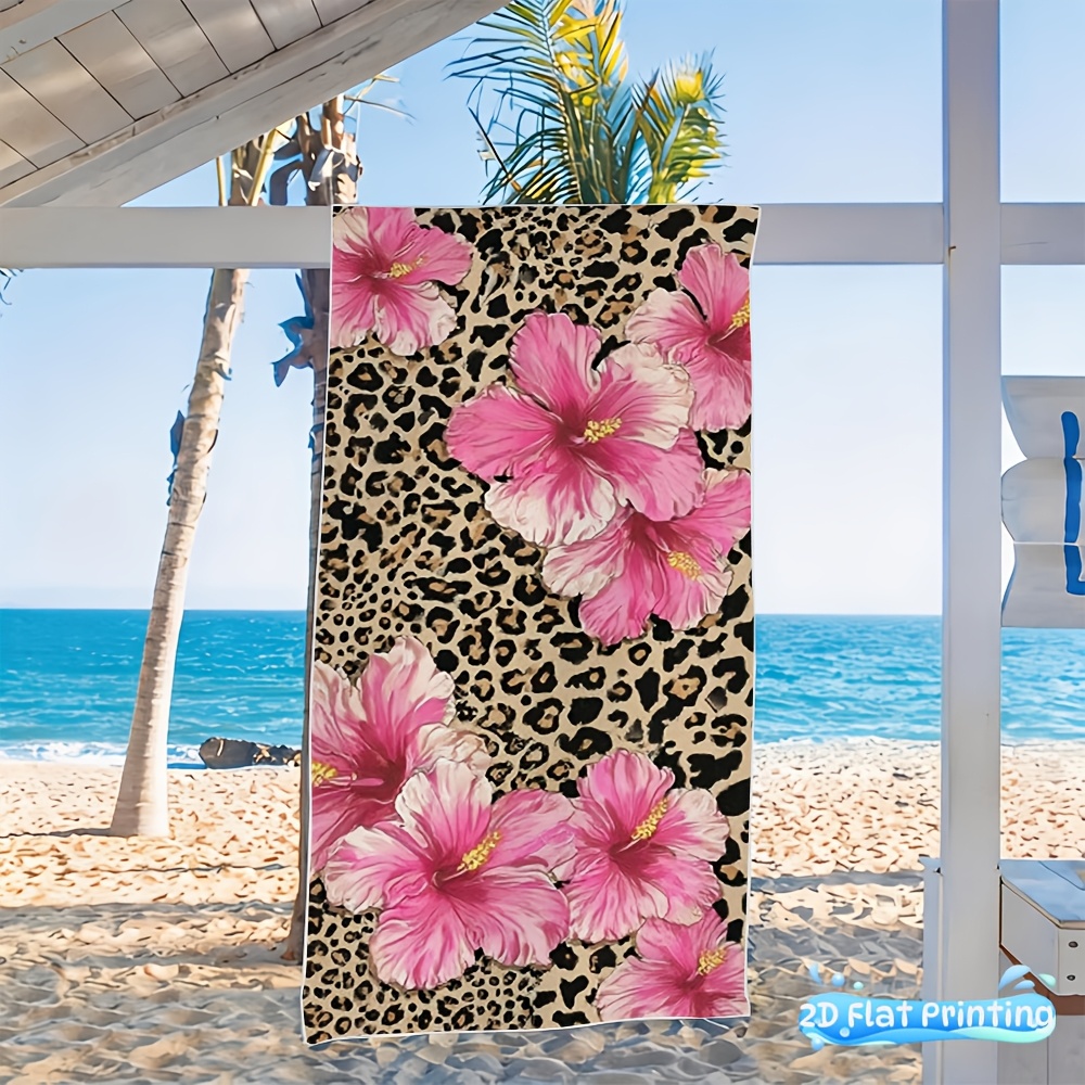1 toalha de praia floral tropi - Travel Yoga Accessories avaliação e preço