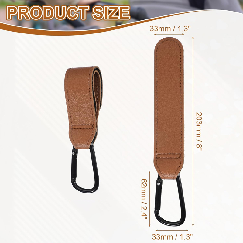 2 Peças Ganchos de Couro para  - Travel Accessories For 4 Year Old avaliação e preço