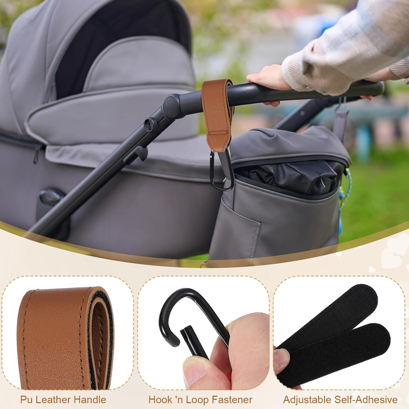 2 Peças Ganchos de Couro para  - Travel Accessories For 4 Year Old avaliação e preço