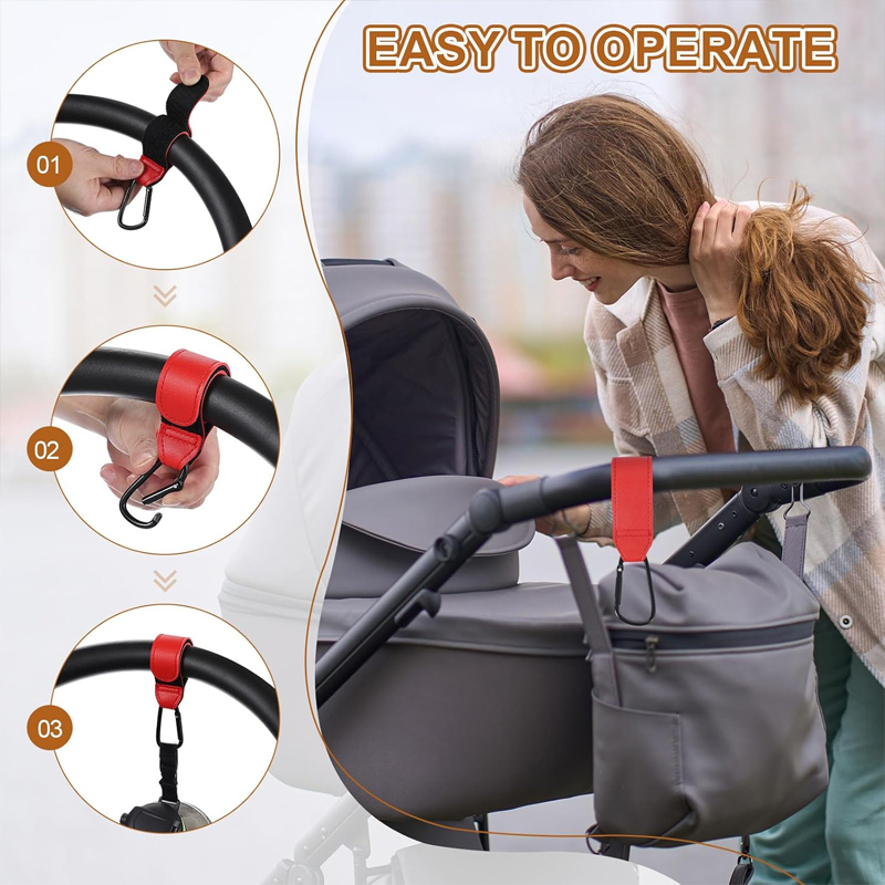 2 Peças Ganchos de Couro para  - Travel Accessories For 4 Year Old avaliação e preço