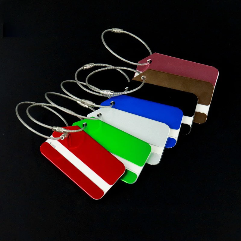 1pc liga de alumínio etiqueta  - Travel Accessories In Train avaliação e preço