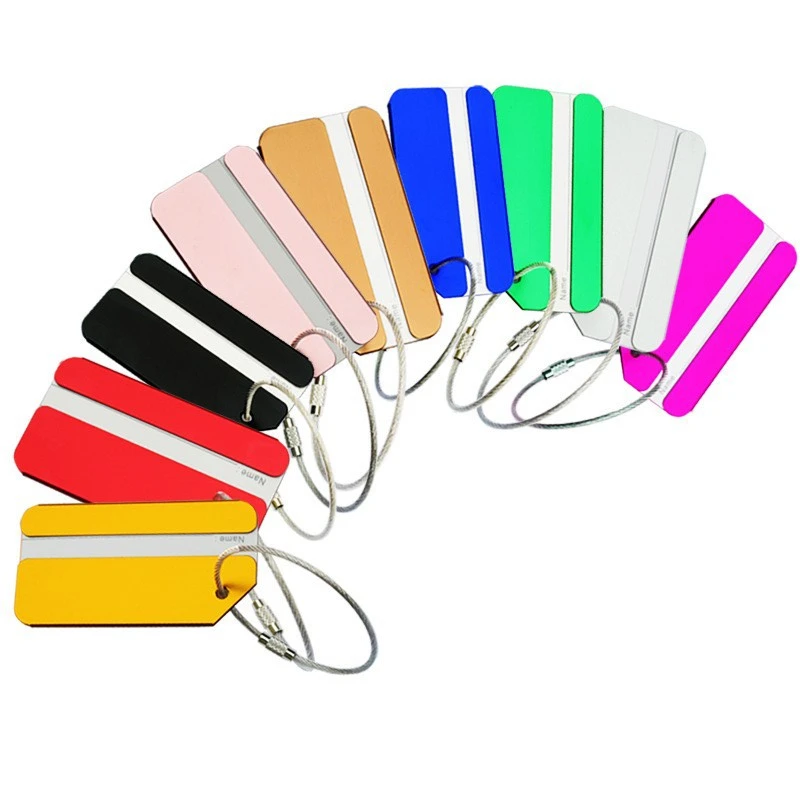 1pc liga de alumínio etiqueta  - Travel Accessories In Train avaliação e preço