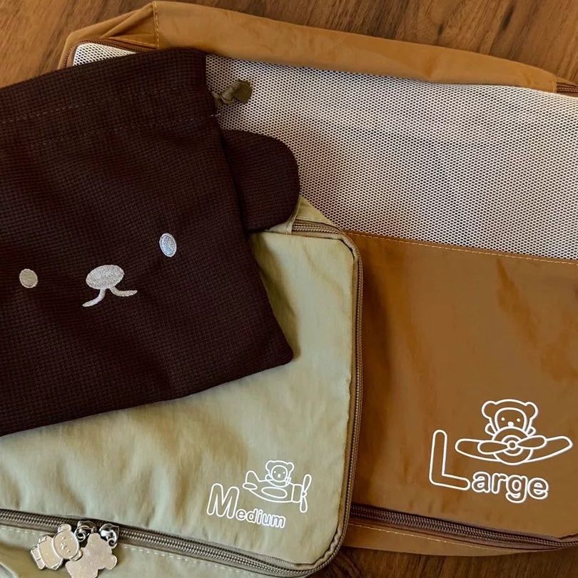 Conjunto de 3 Peças de Bolsas  - Travel Accessories For Japan Trip avaliação e preço