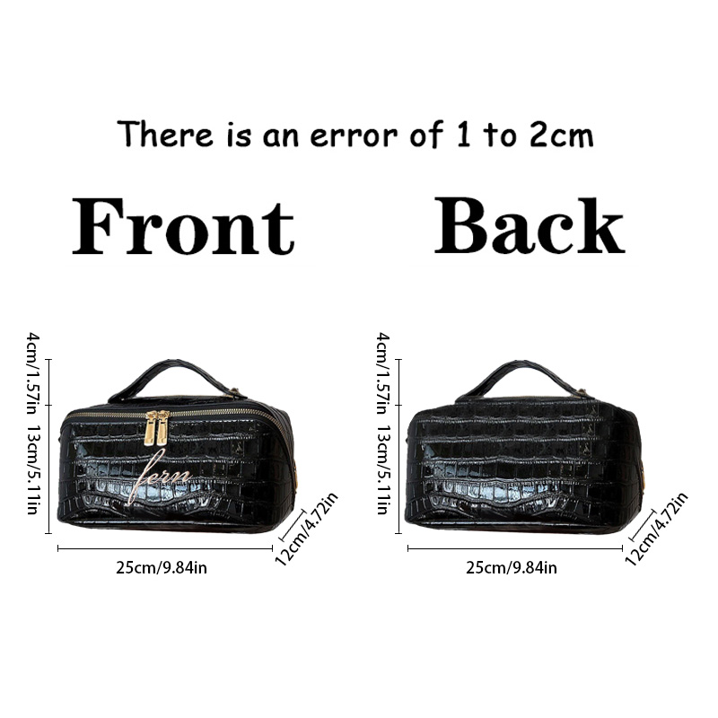 Bolsa de Maquiagem Croc Bordad - Travel Accessories Ideas avaliação e preço